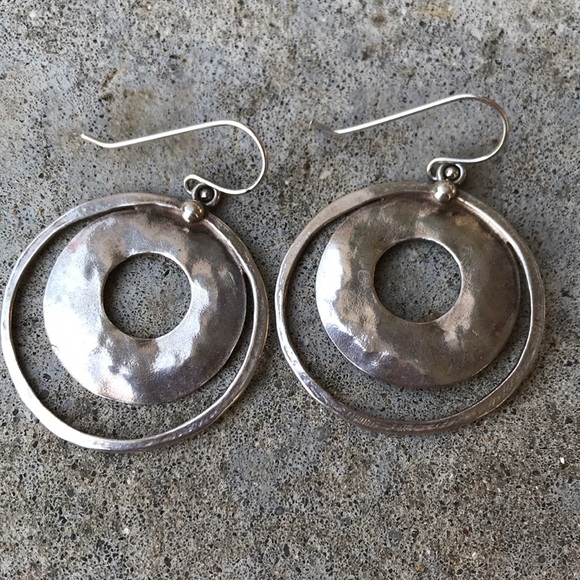 Silpada Jewelry - Silpada hammered sterling silver earrings